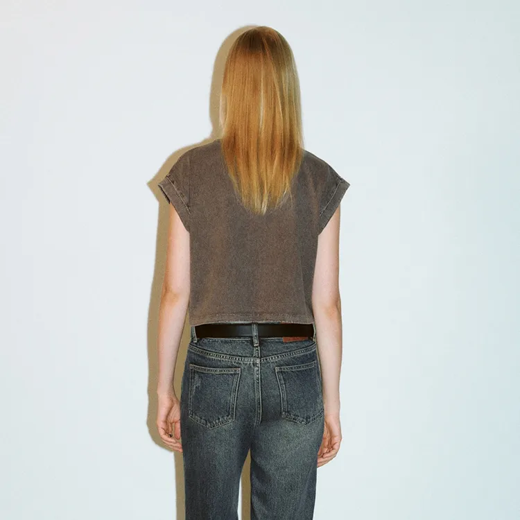 URBAN REVIVO T Shirts Women's Coffee Brown-2