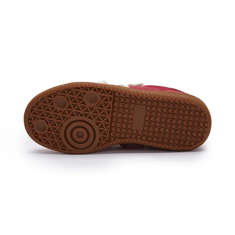 Champion Kids Anti Slip Wear Resistant Low Top Kids' Skateboarding Shoes Red White Kids'-4