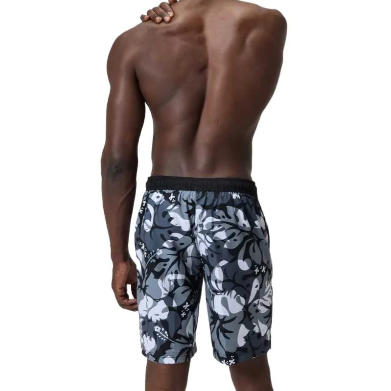 Speedo Swimming Shorts Men's Gray White-4