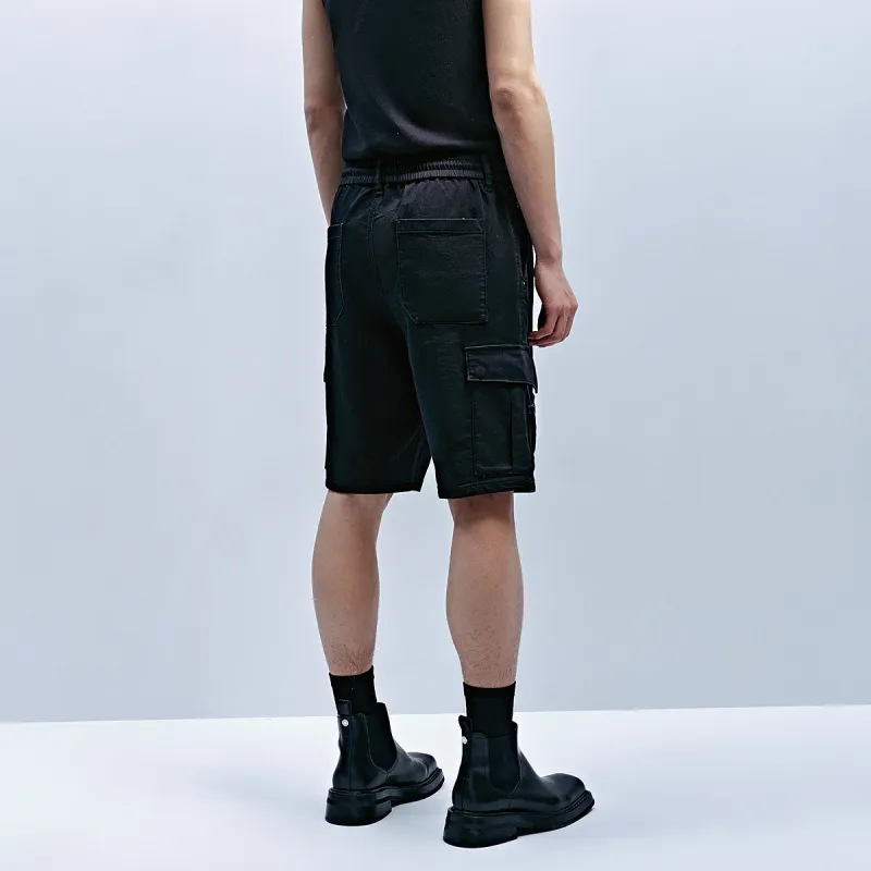 JACK&JONES Denim Shorts Men Black Denim A16-3