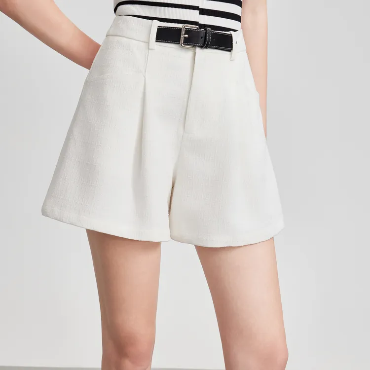 ELLE Casual Shorts Women's White-4
