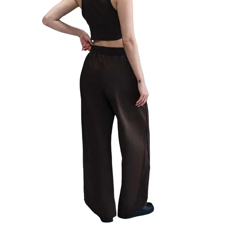 Nike Swoosh Knitted Sweatpants Women's Velvet Brown-3