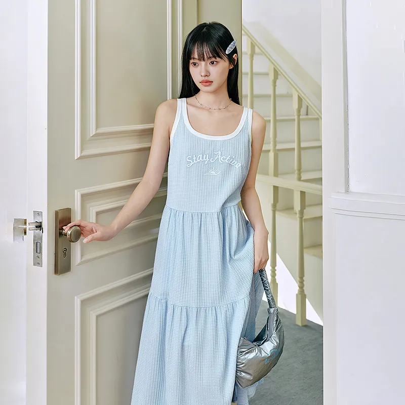 LEDIN Sleeveless Dresses Women's Ice Dew Blue-2