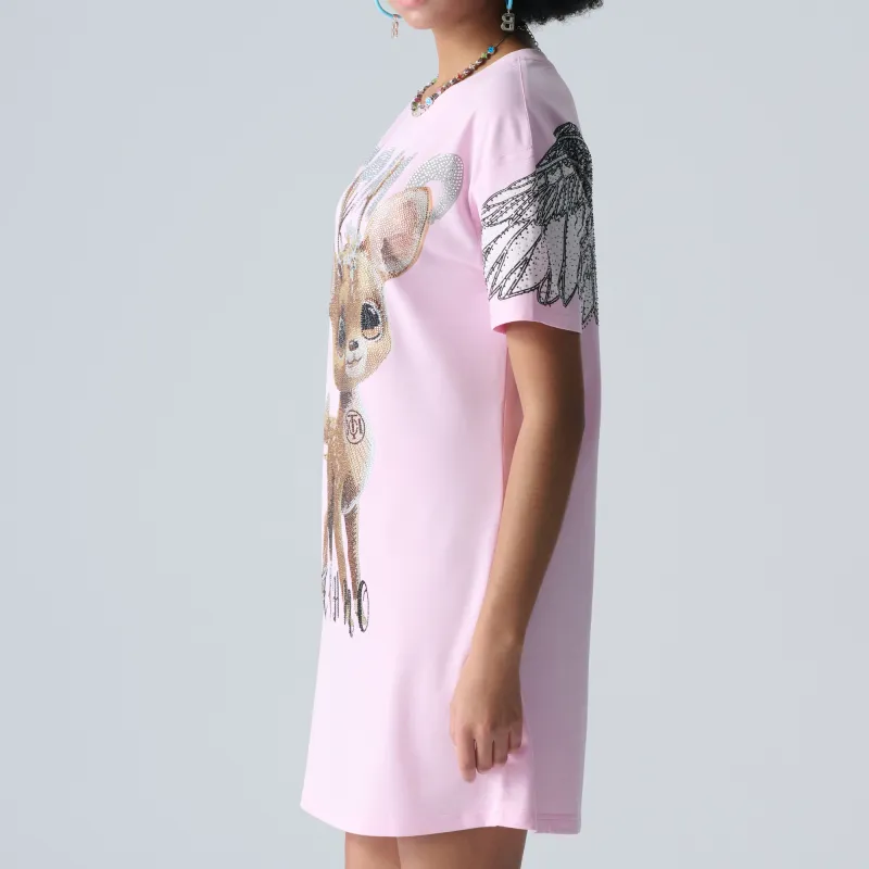 TCH Short Sleeved Dresses Women's Pink-5