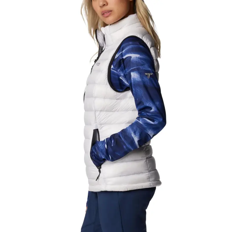 Columbia Omni-Heat Arctic Crest Titanium Omni-Shield Vest Women's White-2