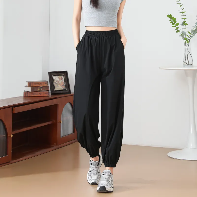 FAWENXIANGZI Casual Pants Women's Black-4