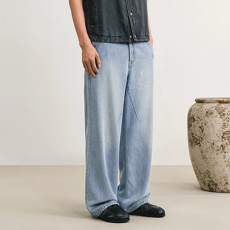 CROQUIS Jeans Men's 991 Denim Navy Blue-4