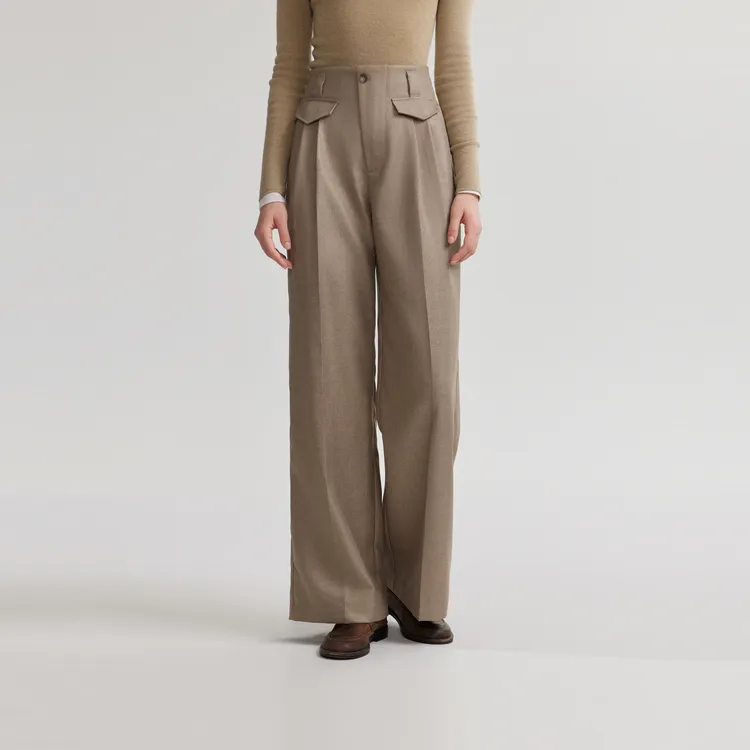 ELLE Casual Pants Women's Khaki-2