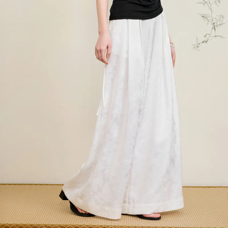 3COLOUR Casual Pants Women's Pearl White Floral-3