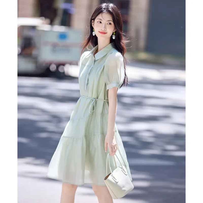 Still Quiet Short Sleeved Dress Women's-3