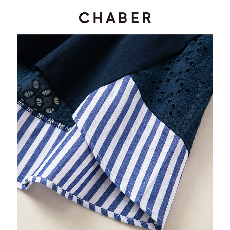 CHABER T Shirts Women's Navy Blue-4