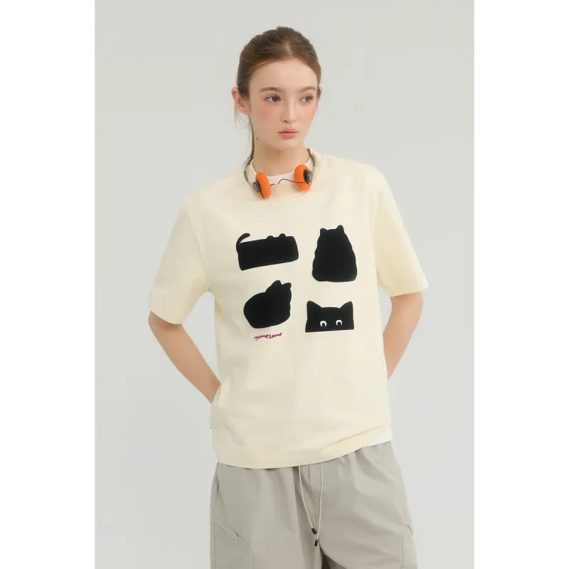 MYSAMESAME T Shirts Unisex Light Cheese-6