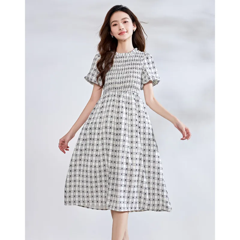 Love Elaine Short Sleeved Dress Women's Apricot-2