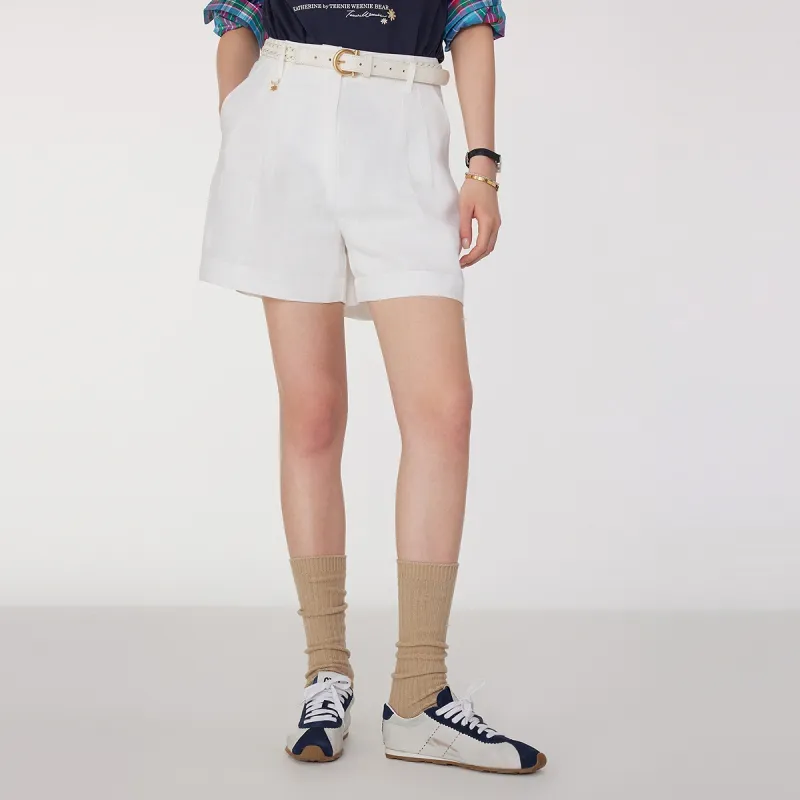 Teenie Weenie Casual Shorts Women's White-4
