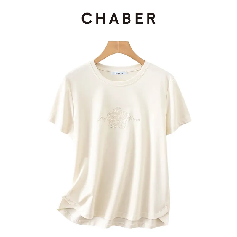 CHABER Summer Short Sleeved Top T Shirt Women's-4