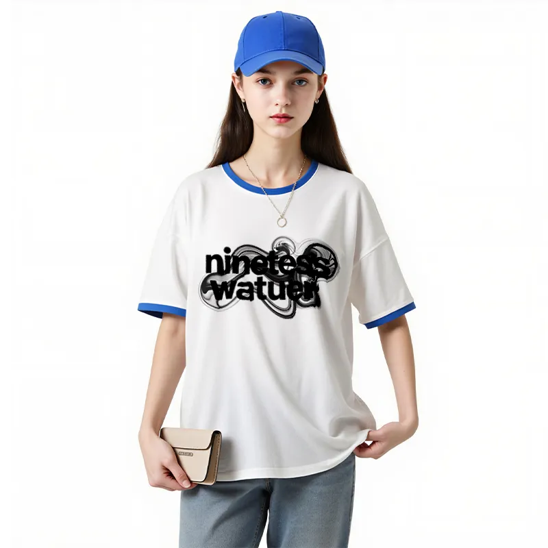 FAIRWHALE Drop Shoulder Sleeve T Shirt Women's-14