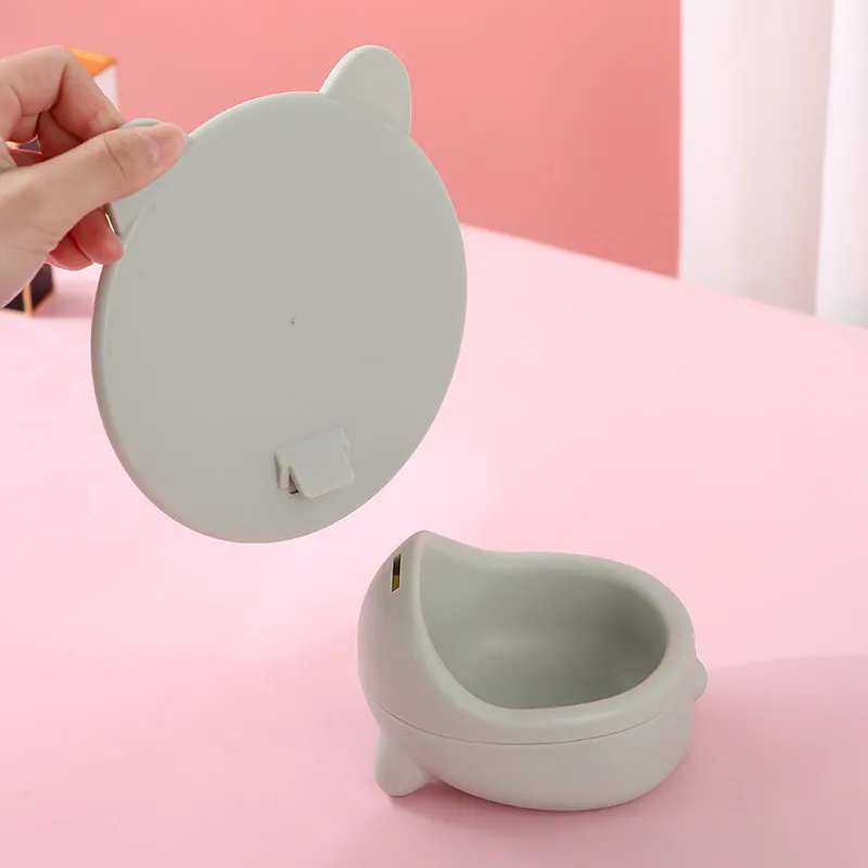 Future Maple Cat Ear Cartoon Storage Make Up Mirrors Portable Princess Mirror Detachable-4