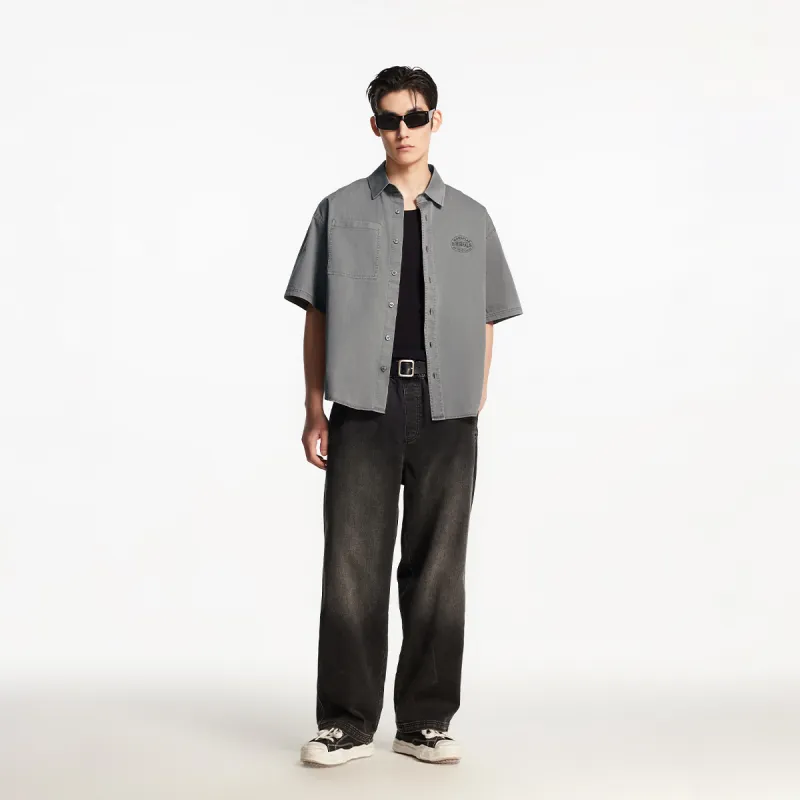 JACK JONES· Shirt Men's C47 Lime Gray-3