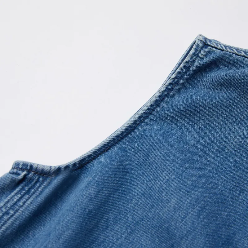 E.land Sleeveless Dress Women's Denim-3