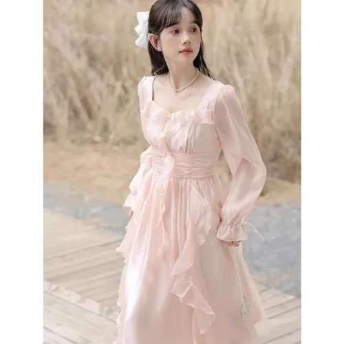 XIANSINIAO Long Sleeved Dress Women's