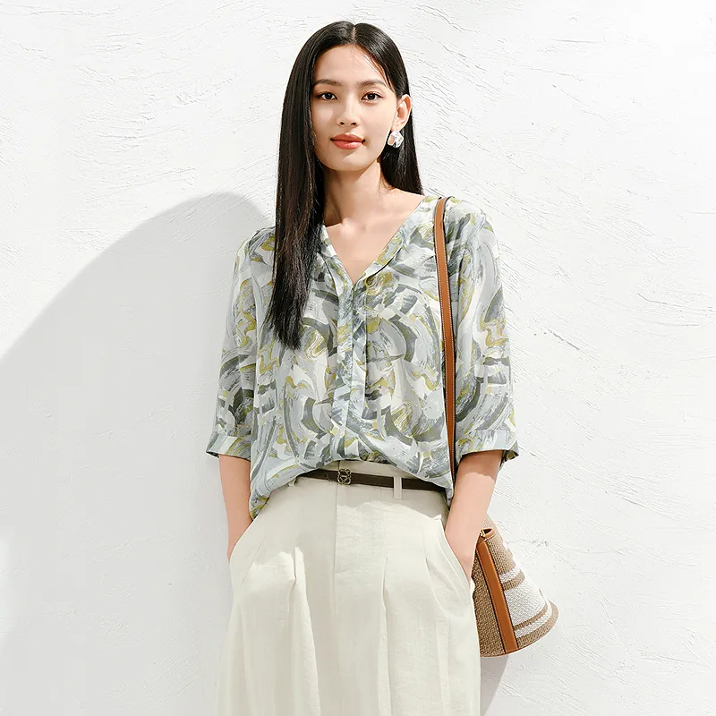 JZ. ANNAKRO Chiffon Shirt Women's-2