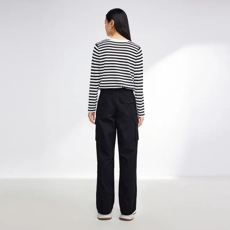SHUIYUNJIAN Cargo Pants Women's Black-5