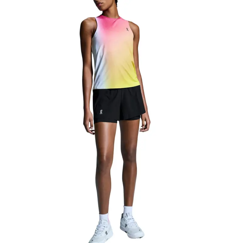 On Tank Tops Women's White Lime-2
