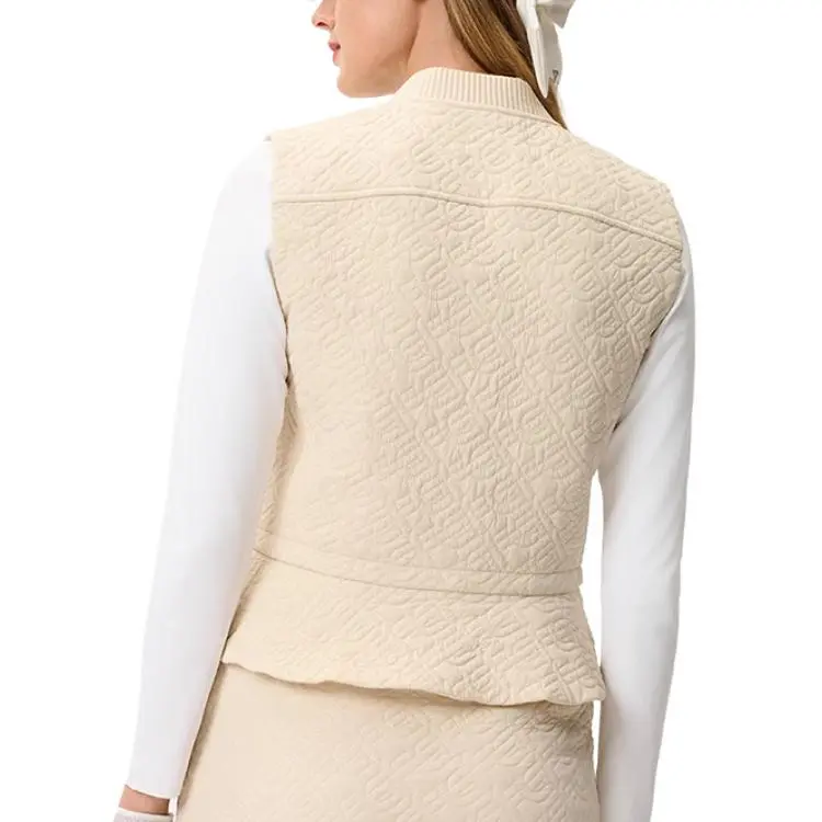 FILA Golf Series Vest Women's Brown Beige Khaki-3