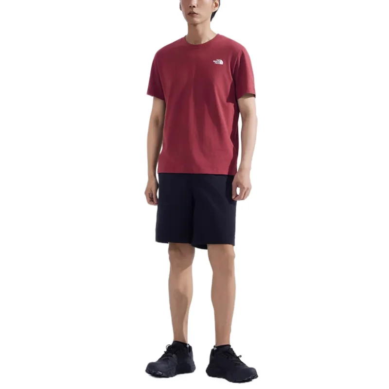THE NORTH FACE T Shirts Men Burgundy-2