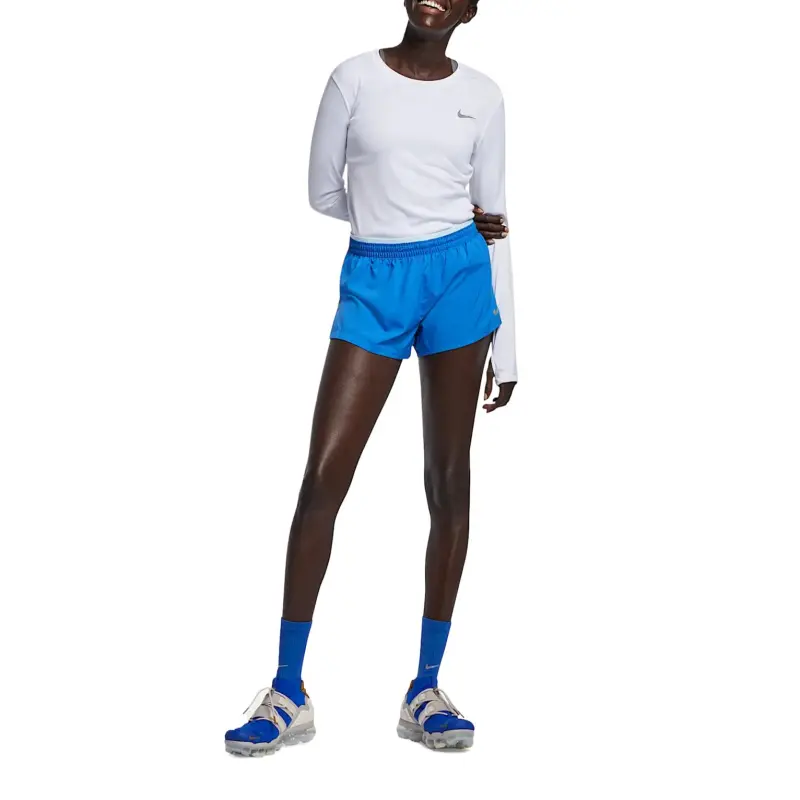 Nike MILER Drop Shoulder Sleeve T Shirt Women's White-2