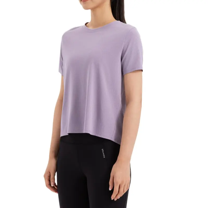 DECATHLON Regular T Shirt Women's Smoky Purple-2