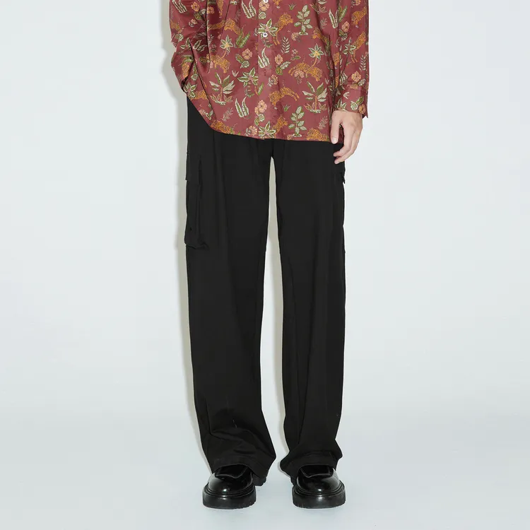 CROQUIS Cargo Pants Unisex 001 Jet Black-2