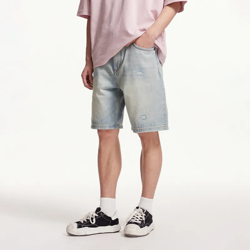 JACK JONES· Denim Shorts Men's Light Blue-5