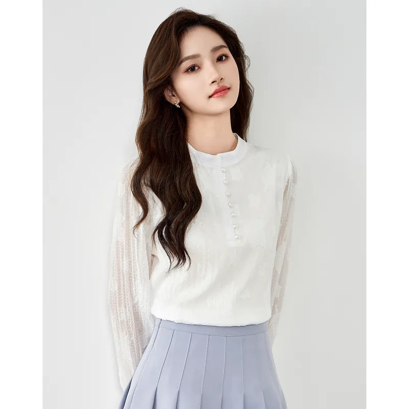 Love Elaine Shirt Women's White-5