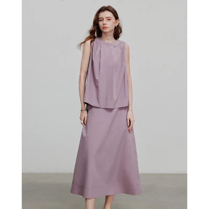 Initial Language Skirt Set Women's-11