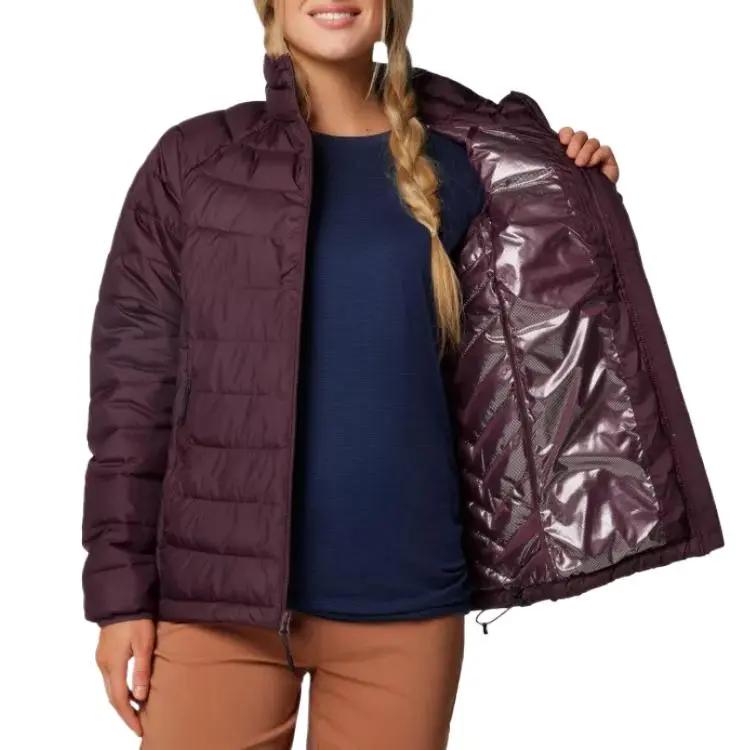 Columbia Powder Lite 2Omni-Heat Omni-Shield Thermarator Jackets Coats Women's Burgundy-4