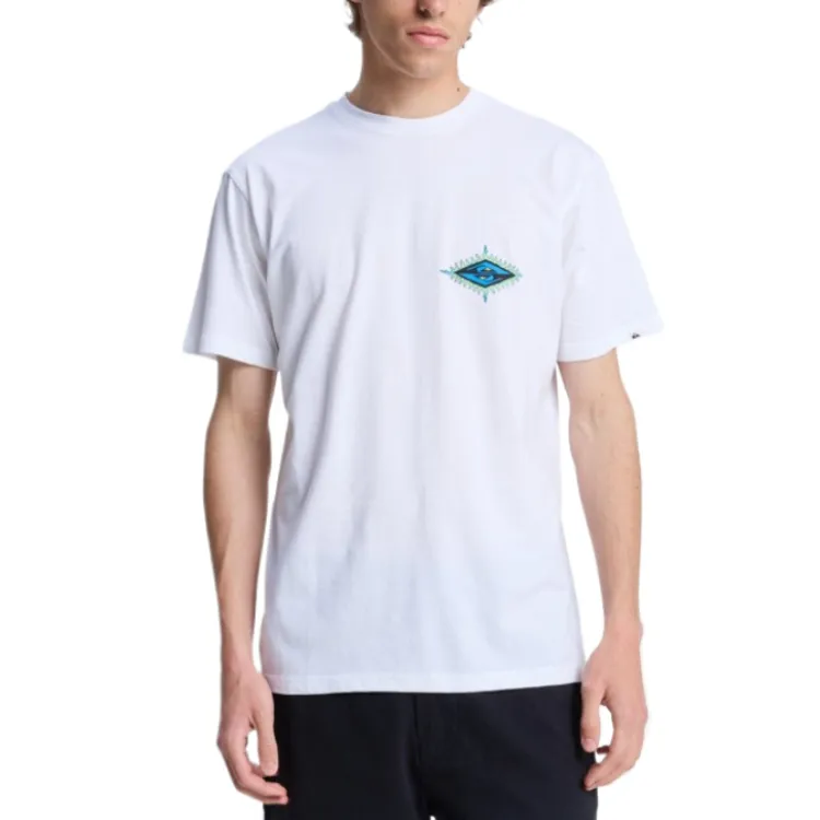 Quiksilver T Shirts Men White WBB0-2