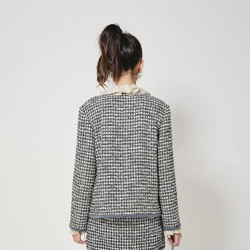D'zzit FW23 Cropped Coat Women's Black-2