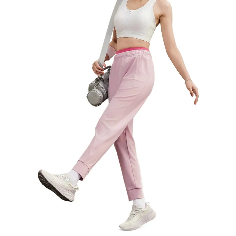 QIAODAN Casual Pants Women's Peony Pink-5