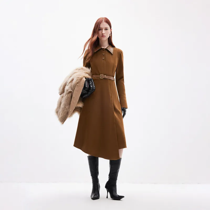 ONLY Long Sleeved Dresses Women's Seaweed Green-2