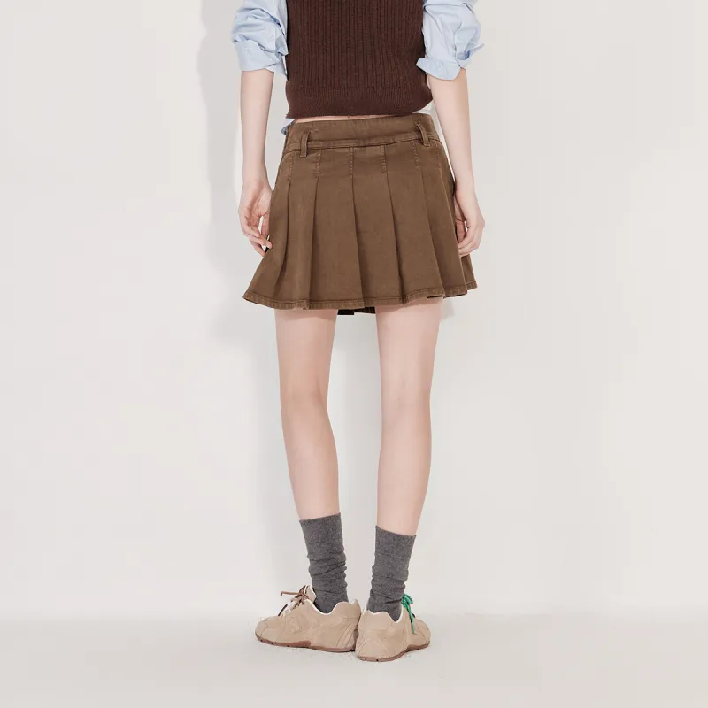 ONLY Denim Short Skirts Women's H6Z Caramel-4