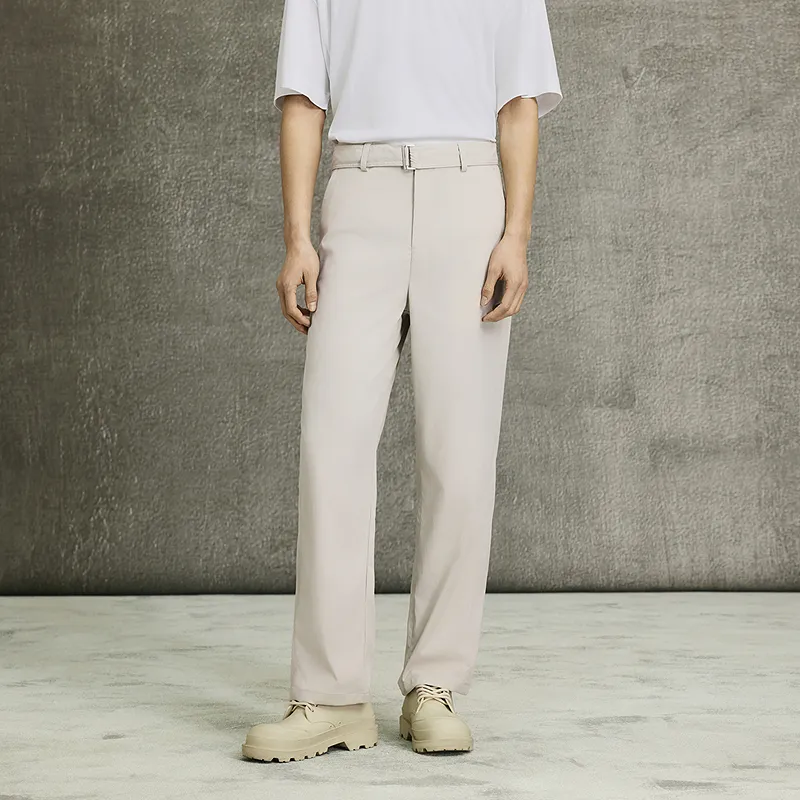 GXG Casual Pants Men Greige-2