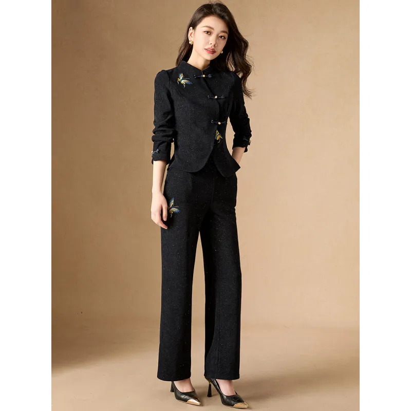 Mylan Casual Suit Slim Fit Women's Navy Blue-6