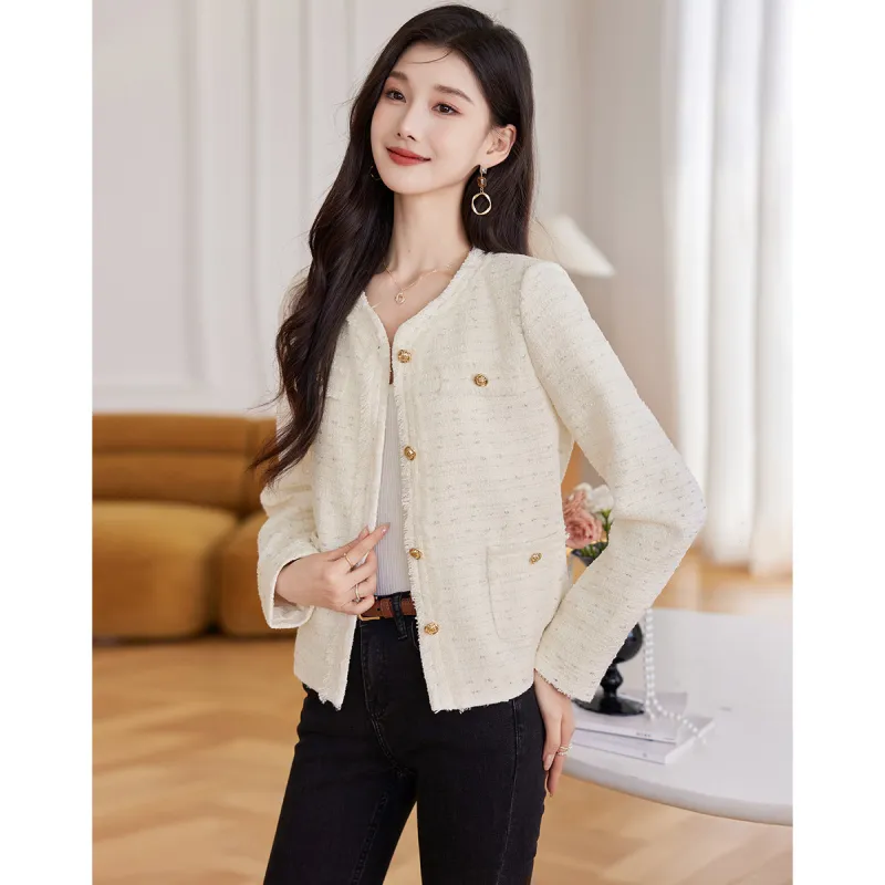Like The Age Of Water Cropped Coat Women's Ecru-4