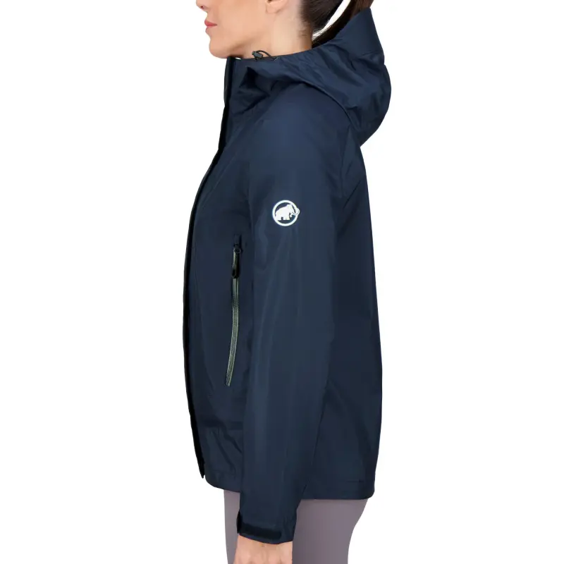 MAMMUT Microlayer 2.0 HS Outdoor Hiking Waterproof And Windproof Windbreaker Jacket Women's-6