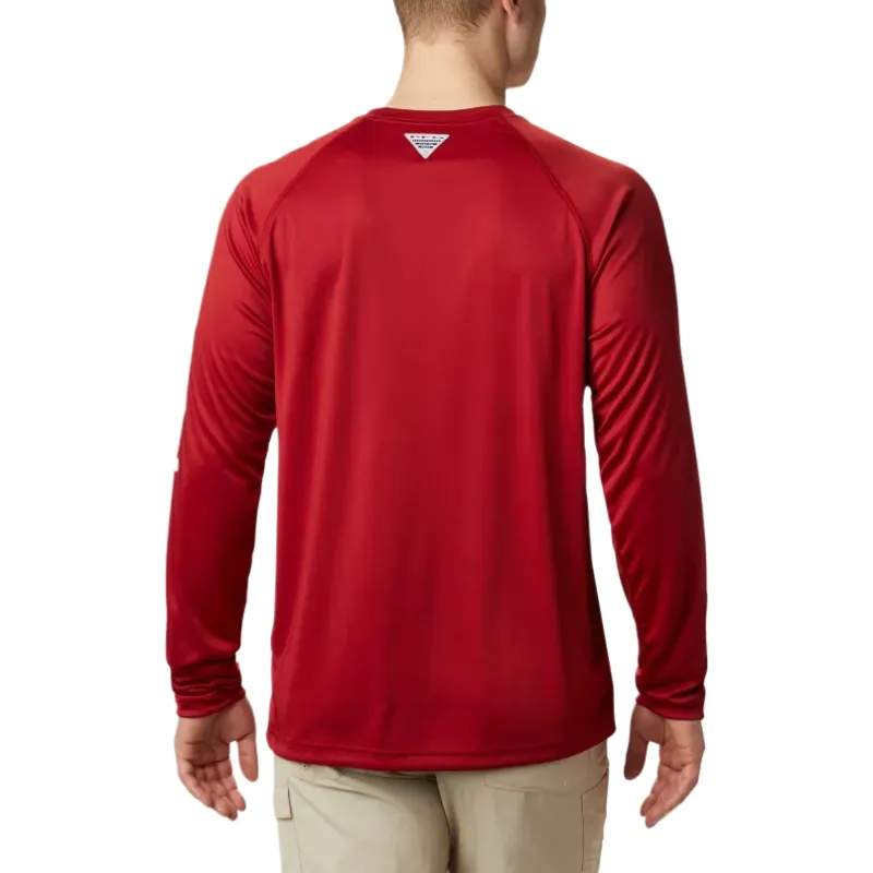 Columbia Collegiate PFGPFG Terminal Tackle T Shirt Men's Red Velvet White-1