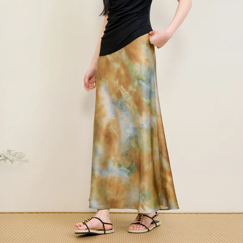3COLOUR Casual Long Skirt Women's-2