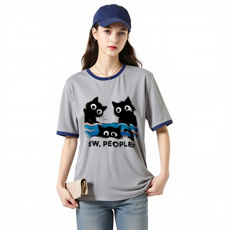 FAIRWHALE Drop Shoulder Sleeve T Shirt Women's-26
