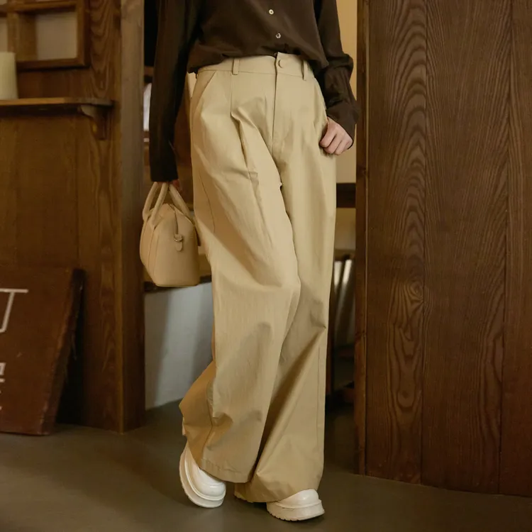 SETIROM Casual Pants Women's Khaki-3