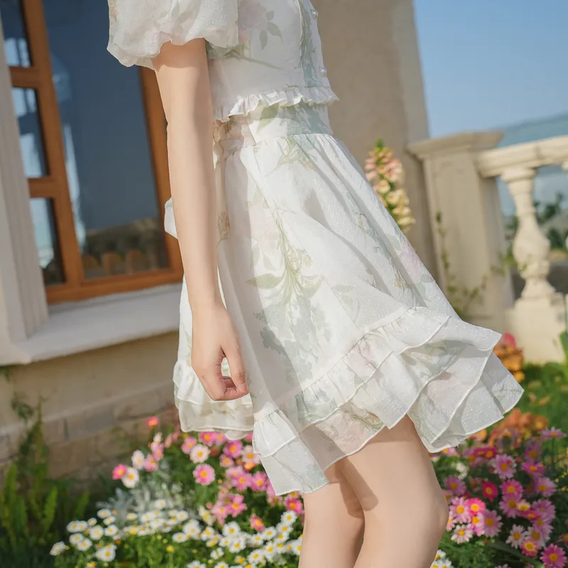 SNBL Casual Short Skirts Women's Apricot-3